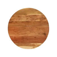 table d'appoint 60x(42-62) cm bois massif d'acacia et fonte