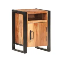 table de chevet table d'appoint  table de nuit 40x35x55 cm bois d'acacia massif - meuble pro frco24538