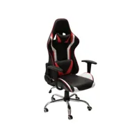 paris prix - fauteuil de bureau design gamer one 125cm rouge