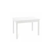 table à manger extensible en frêne blanc en bois mélaminé cm 85x140 - 180