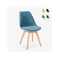 chaise de cuisine en bois design scandinave avec coussin dolphin lux ahd amazing home design