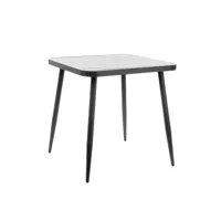 table de jardin carrée en aluminium l75 - coquelicot