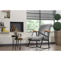 fauteuil à bascule yoka en plusieurs couleurs - couleur: noir azura-43081_17475
