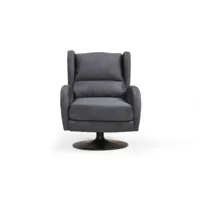 fauteuil pivotant frido gris azura-41421