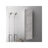 colonne de salle de bain mélaminé effet béton malo l 34 cm