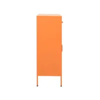 vidaxl armoire de rangement orange 80x35x101,5 cm acier