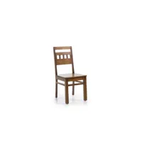 chaise bois marron 45x46x98cm - décoration d'autrefois