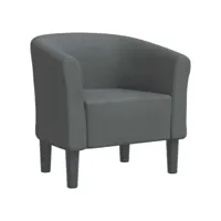 fauteuil salon - fauteuil cabriolet gris foncé tissu 70x56x68 cm - design rétro best00004819720-vd-confoma-fauteuil-m05-2460