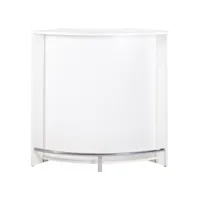 meuble bar comptoir cuisine blanc 107 cm - coloris: blanc snack106bl
