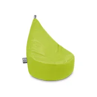 pouf fauteuil simicuir indoor vert happers xl 3806196