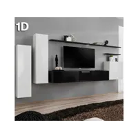 combinaison de meubles berit noir et blanc modèle 1 d msam101-d