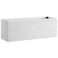 meuble de salle de bain angela 140cm - badplaats - blanc armoire rangement