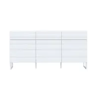 sofia - buffet bas - blanc - 165 cm - best mobilier - blanc