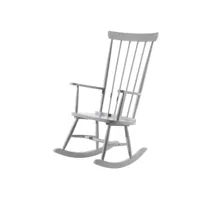 chaise à bascule, rocking chair design contemporain, fauteuil relax rocky bois gris oiu1867 meuble pro