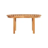 table de salon 90x50x45 cm bois de teck solide