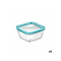 panier-repas carré avec couvercle bormioli rocco frigoverre future transparent verre 420 ml (12 unités)