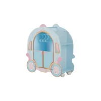 armoire à poupée princesse pour enfant forme de carrosse citrouille bleu olivia’s little world td-12948a