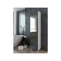 colonne pureza 40 cm gris laquébm salle de bain suspendue ou posée