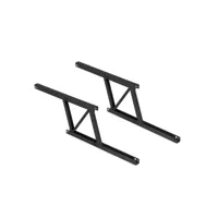 emuca jeu de ensemble de mécanismes de levage pour table basse, permet de lever la table de 135mm, acier, peint en noir