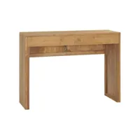 table console table d'entrée  bout de canapé 100x35x75 cm bois de teck massif meuble pro frco28801