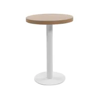 table de bistro table de jardin  table de bar marron clair 60 cm mdf meuble pro frco82923