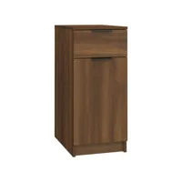 vidaxl armoire de bureau chêne marron 33,5x50x75 cm bois d'ingénierie