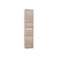 colonne de salle de bain mélaminé bois clair teph l 35 cm