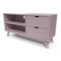 meuble tv scandinave bois viking  violet pastel vikingtv-vip