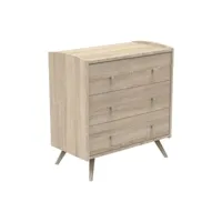 commode 3 tiroirs access - bois de chêne ax161