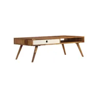table basse 110 x 50 x 35 cm bois de sesham massif 246223