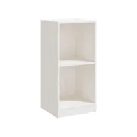 armoire de rangement, armoire d'appoint blanc 35,5x33,5x76 cm bois de pin massif pks42656 meuble pro