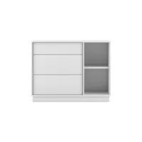 commode buffet - 100 cm - blanc mat - style design frame