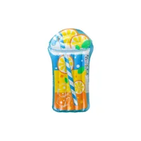 matelas gonflable d'eau géant, ultra confort, pour piscine & plage - thé citron 185 x 100 cm
