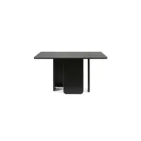 table de repas carré bois noir - teulat arq - l 2137 x l 137 x h 75 cm - neuf