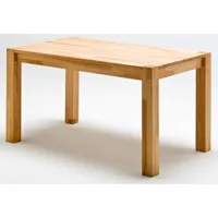 table à manger table de cuisine en bois de hêtre massif huilé - l.140 x h.77 x p.80 cm -pegane-