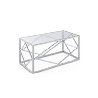 clara - table basse rectangulaire en verre et métal argenté clara-tab-bas-rect