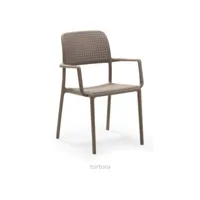 fauteuil en polypropylène bora - tortora 10 mp-2108_2156604lc