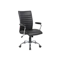 chaise de bureau doliveri, chaise de direction avec accoudoirs, chaise de bureau ergonomique, 57x59h100/109 cm, noir 8052773857581