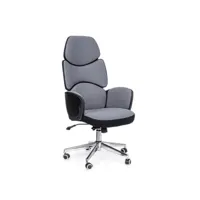 fauteuil de bureau rembourré gris-noir armstrong