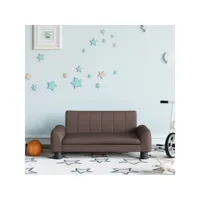 canapé pour enfants confortable canapé sofa de salon - marron 70x45x30 cm similicuir meuble pro frco69462