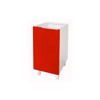 mastercook meuble bas 1 porte   40cm  rouge