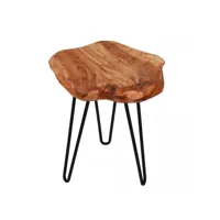 table basse fait main eho beige 30x30 fsc en bois idéal pour une cuisine