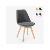 chaise de cuisine en bois design scandinave avec coussin dolphin lux ahd amazing home design