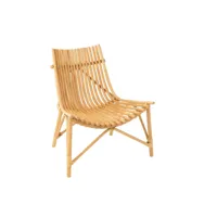 fauteuil lounge en bambou et rotin - safi