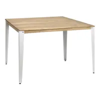 table mange debout lunds 80x160x110cm  blanc-vieilli. box furniture ccvl80160108 bl-ev