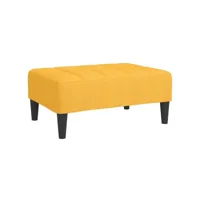 repose-pied, tabouret pouf, tabouret bas jaune 78x56x32 cm tissu lqf53820 meuble pro