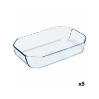plat de four pyrex inspiration rectangulaire 30 x 20 x 6,45 cm transparent verre (5 unités)