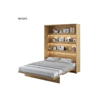 lenart lit escamotable bed concept 12 160x200 vertical chêne artisanal