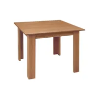 table à manger, table de repas en bois coloris cerisier - longueur 90 x profondeur 133 cm