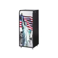 caisson de bureau mobile noir 108 cm - coloris: liberté 505 orga110non505